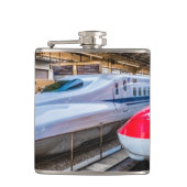 Twee Shinkansen op het Tokyo-station Heupfles (Voorkant)