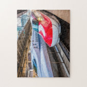 Twee Shinkansen op het Tokyo-station Legpuzzel (Verticaal)