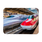 Twee Shinkansen op het Tokyo-station Magneet (Horizontaal)