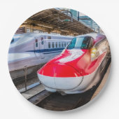 Twee Shinkansen op het Tokyo-station Papieren Bordje (Voorkant)