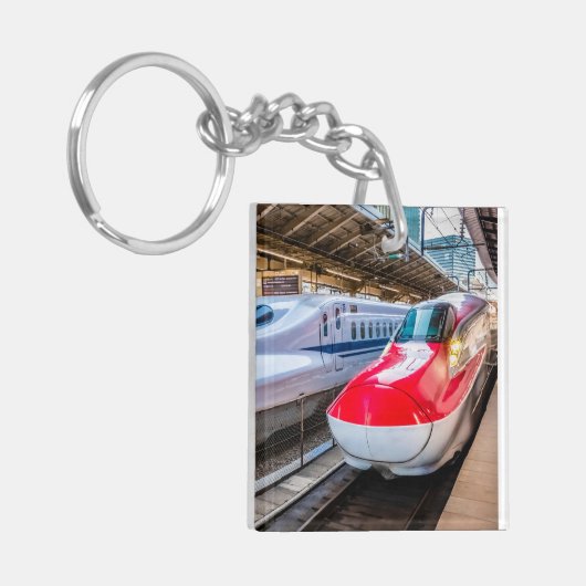 Twee Shinkansen op het Tokyo-station Sleutelhanger (Voorkant Links)