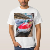 Twee Shinkansen op het Tokyo-station T-shirt (Voorkant)