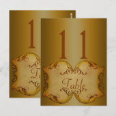 Twee Sided Bronze het Briefkaart van het Aantal va (Voorkant / Achterkant)