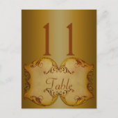 Twee Sided Bronze het Briefkaart van het Aantal va (Voorkant)