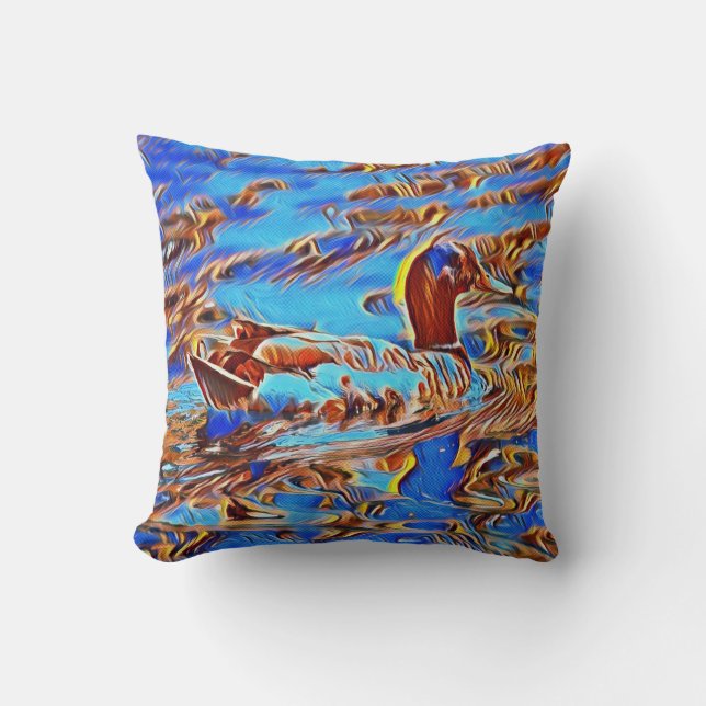 Twee Sided Duck Kussen (Voorkant)