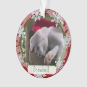 Twee Sided Holiday Photo Lijst Ornament (voorkant)