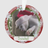 Twee Sided Holiday Photo Lijst Ornament (voorkant)