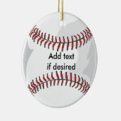 Twee sided honkbal-versiering keramisch ornament (Rechts)