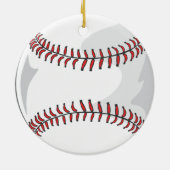 Twee sided honkbal-versiering keramisch ornament (Achterkant)