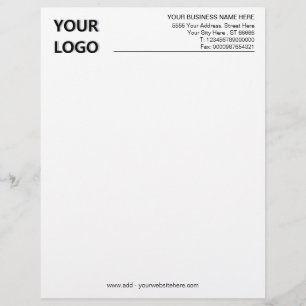 Twee Sides Business Kantoor Letterhead en Logo Briefhoofd