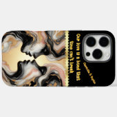 Twee silhouetten versmelten in harmonie. Case-Mate iPhone case (Achterkant (horizontaal))