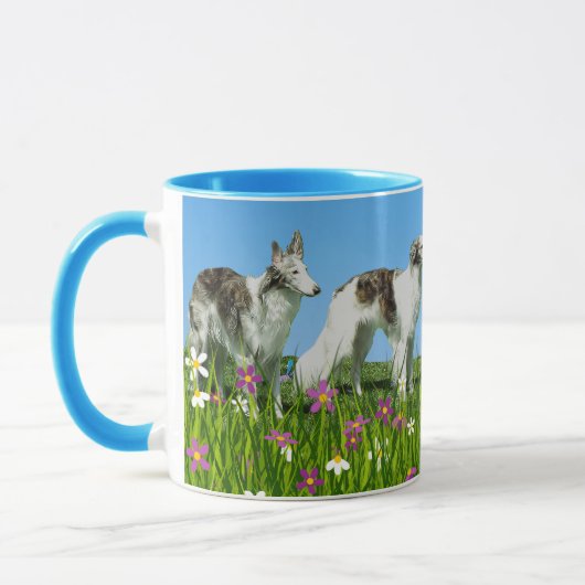 Twee Silken Windhounds Mok (Links)
