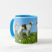 Twee Silken Windhounds Mok (Voorkant links)