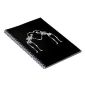 Twee Skeleton Hearts Handen Classic Notitieboek (Rechterzijde)