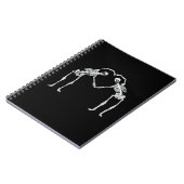 Twee Skeleton Hearts Handen Classic Notitieboek (Linkerzijde)