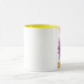 Twee skeletten die handen vasthouden tot de dood o mok (Midden)