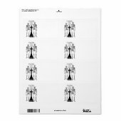 Twee skeletten uit liefde etiket (Full Sheet)