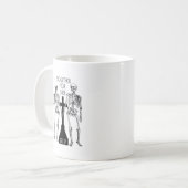 Twee skeletten uit liefde koffiemok (Voorkant links)