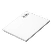 Twee skeletten uit liefde notitieblok (Linkerzijde)