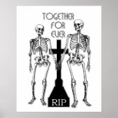 Twee skeletten uit liefde poster (Voorkant)