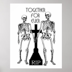 Twee skeletten uit liefde poster