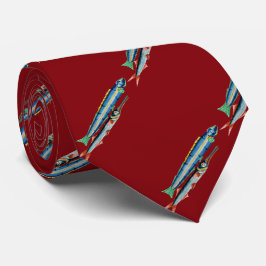 Twee Skinny Fish Red Stropdas
