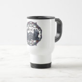 Twee Skye Terriërs Keltische Reis Mug Reisbeker (Voorkant rechts)