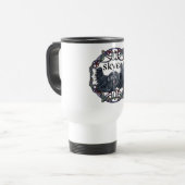 Twee Skye Terriërs Keltische Reis Mug Reisbeker (Voorkant links)