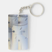TWEE SLEUTELRINGEN MET ZEEPZETTEL SLEUTELHANGER (achterkant)