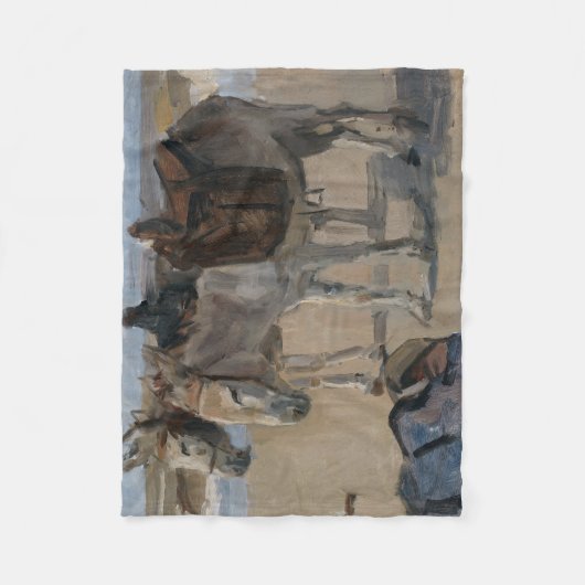 Twee sleutels (van Isaac Israëels) Fleece Deken (Voorkant)