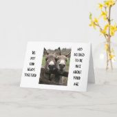 TWEE SLIMME "A's" MAKEN GRAPPEN OVER JE LEEFTIJD E Kaart (Gele Bloem)