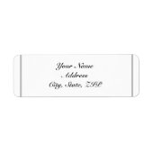 Twee smoking op wit retouradres etiket (Voorkant)