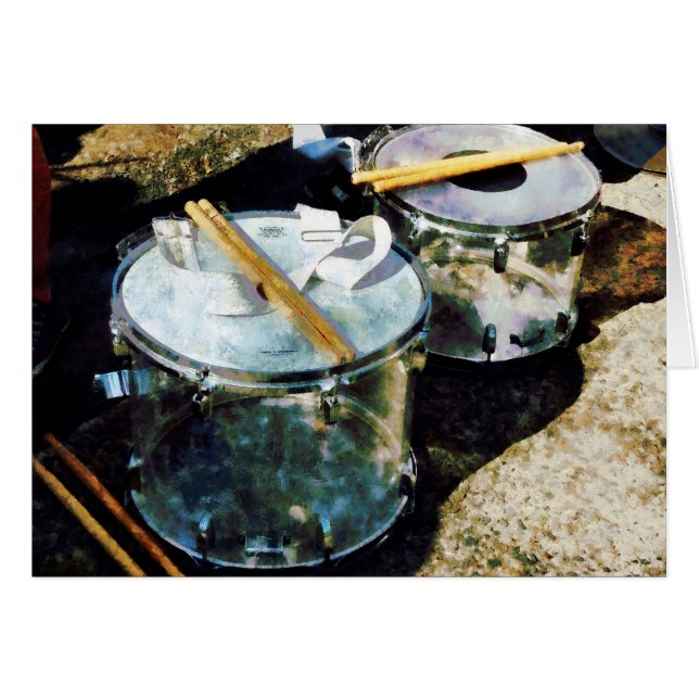 Twee snare drums (Voorkant Horizontaal)