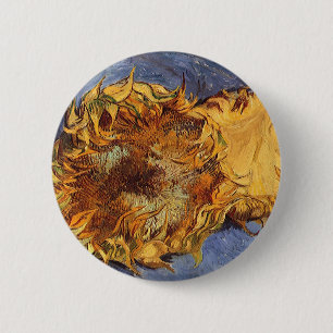 Twee sneeuwbloemen door Vincent van Gogh Ronde Button 5,7 Cm