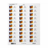 Twee sneeuwbloemen Van Gogh Etiket (Full Sheet)