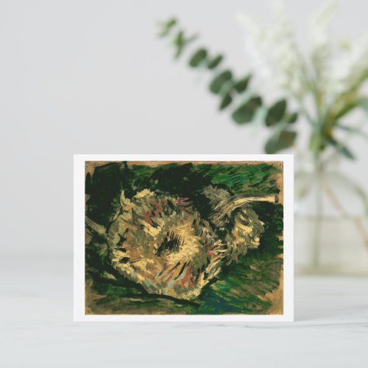Twee sneeuwbloemen, Van Gogh Fine Art Briefkaart (Staand voorkant)