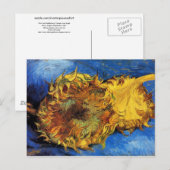 Twee sneeuwbloemen van Gogh Fine Art Briefkaart (Voorkant / Achterkant)