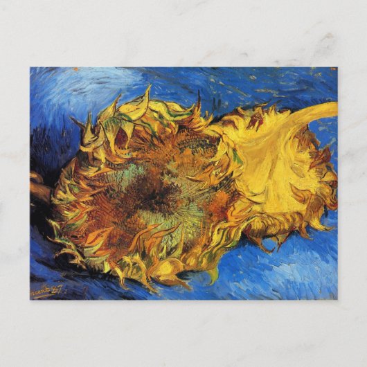 Twee sneeuwbloemen van Gogh Fine Art Briefkaart (Voorkant)