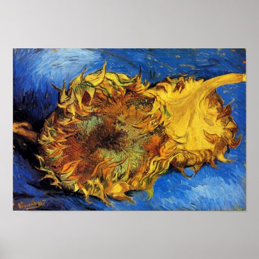 Twee sneeuwbloemen van Gogh Fine Art Poster (Voorkant)