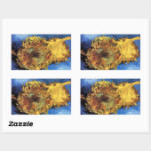 Twee sneeuwbloemen van Gogh Fine Art Rechthoekige Sticker (Vel)