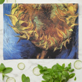 Twee sneeuwbloemen van Gogh Fine Art Theedoek (Gevouwen)