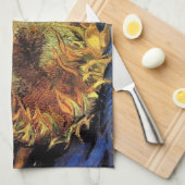 Twee sneeuwbloemen van Gogh Fine Art Theedoek (Quarter Fold)