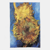 Twee sneeuwbloemen van Gogh Fine Art Theedoek (Verticaal)