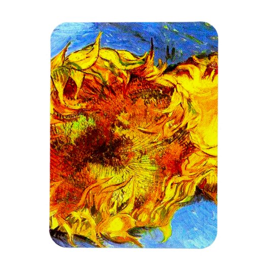 Twee sneeuwbloemen Van Gogh Magneet (Verticaal)