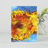 Twee sneeuwbloemen Van Gogh Save The Date (Staand voorkant)