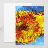 Twee sneeuwbloemen Van Gogh Save The Date (Voorkant / Achterkant)