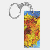 Twee sneeuwbloemen Van Gogh Sleutelhanger (Voorkant Links)