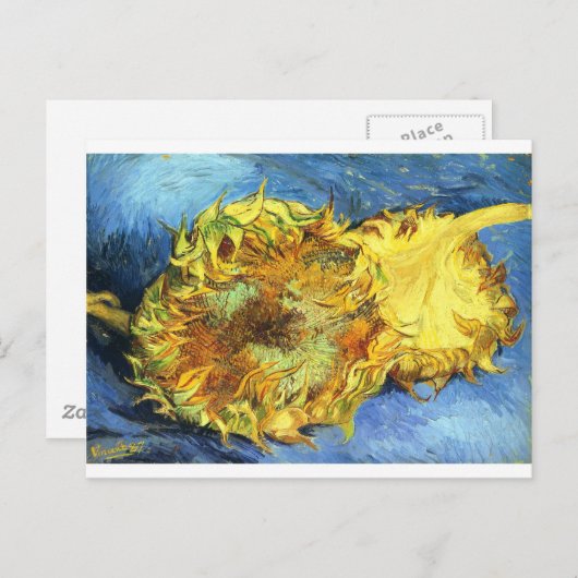 Twee sneeuwbloemen - Vincent Van Gogh Briefkaart (Voorkant / Achterkant)