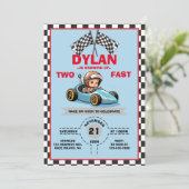 Twee Snel Cute Uitnodiging (Staand voorkant)