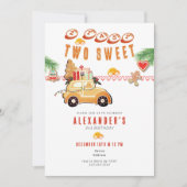 Twee Snel Kerst Gingerbread Auto 2e Verjaardag Kaart (Voorkant)